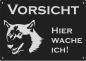 Preview: Husky | Aluminium Warnschild